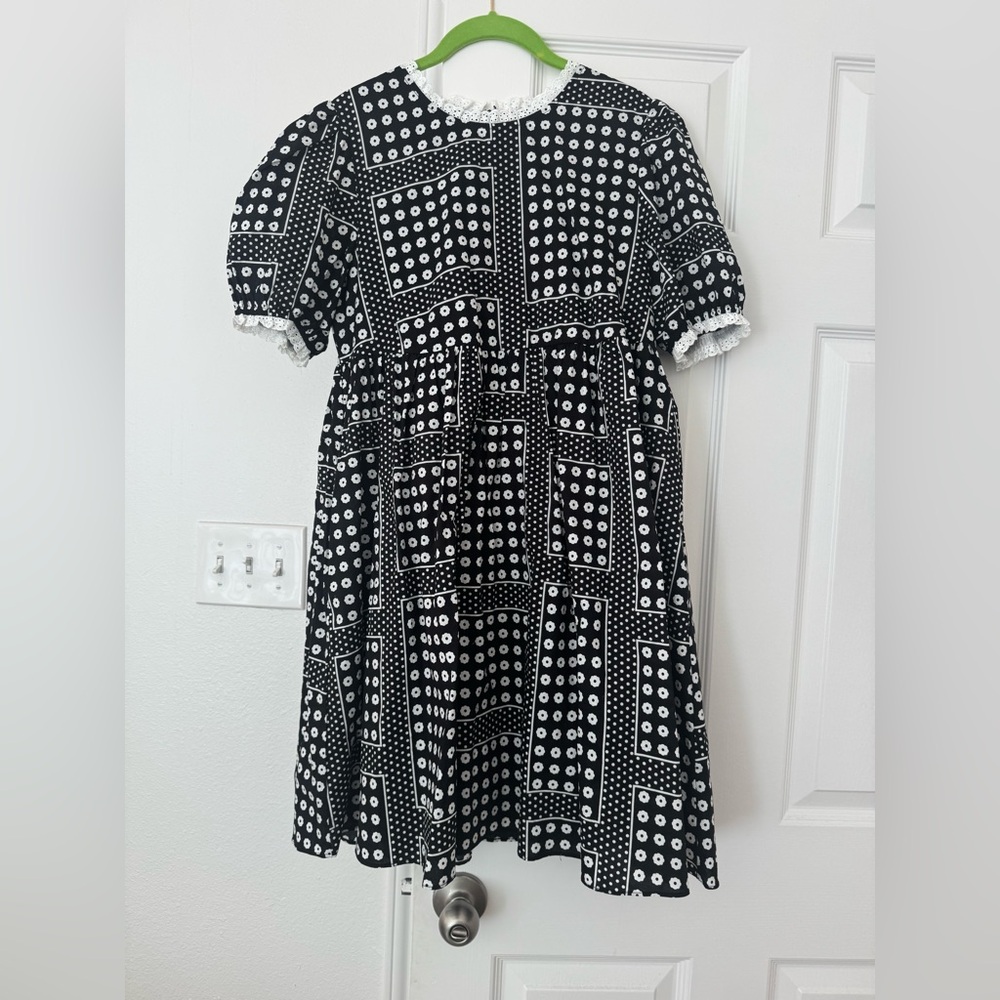 English Factory Floral Puff Sleeve Babydoll Dress - Picture 3 of 4